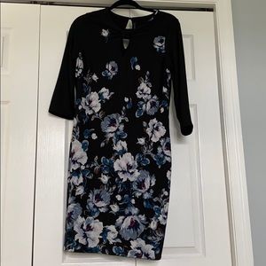 Floral long sleeve dress